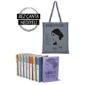 Virginia Woolf 9 Kitaplık Set + Gri Bez Çanta Hediyeli